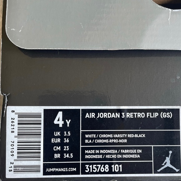 Air Jordan 3 Retro Flip 4Y NWB - Picture 7 of 9